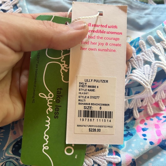 Lilly Pulitzer Mila Shift Bahamas Beachcomber Floral Sleeveless Dress NWT! - Picture 4 of 8
